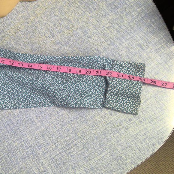 Wrangler Button Down Shirt Long Sleeve Blue Geometric Men's XL - Picture 8 of 8